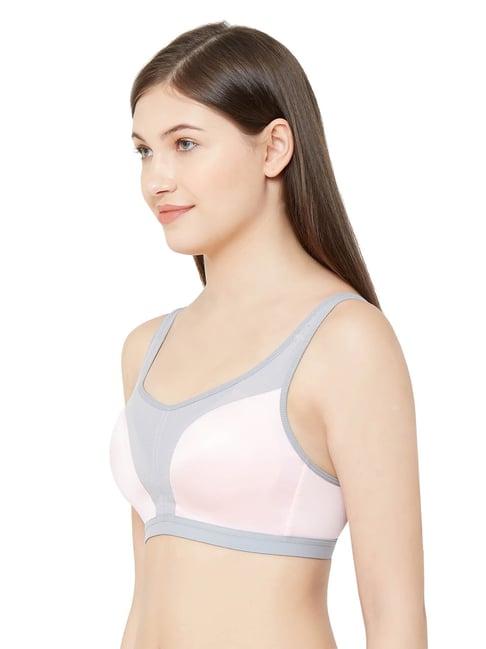 Buy Juliet Pink & Blue Non Wired Padded Sports Bra for Women Online @ Tata  CLiQ