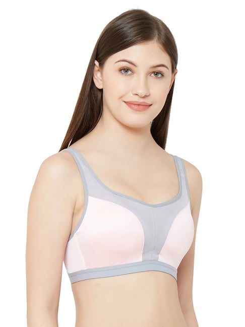 Buy Juliet Pink & Blue Non Wired Padded Sports Bra for Women Online @ Tata  CLiQ