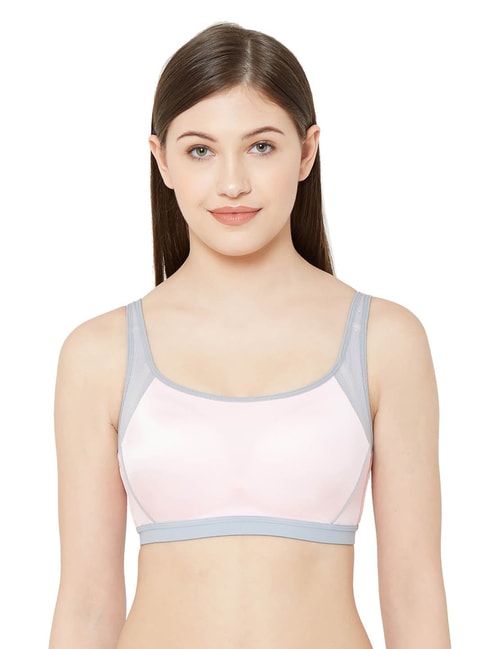 Buy Juliet Pink & Blue Non Wired Padded Sports Bra for Women Online @ Tata  CLiQ