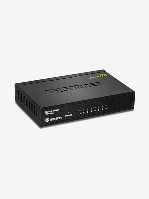 TRENDnet TEG S82g 8 Port Gigabit GREENnet Switch Black TRENDnet Electronics TATA CLIQ