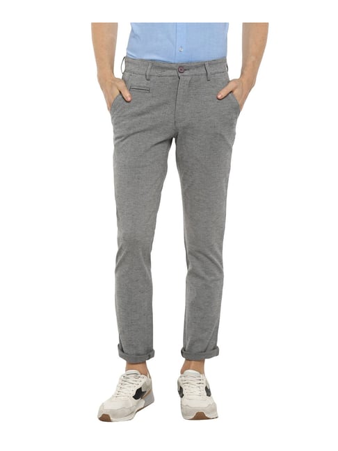 Buy Enmozz Men Grey Cotton Lycra Blend Casual Trousers Online at Best  Prices in India - JioMart.