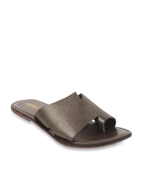 metro dark brown sandals