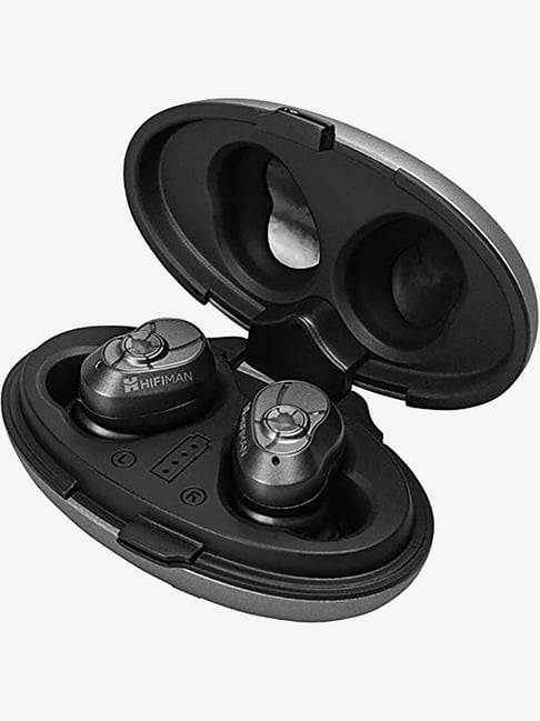 HifiMan TWS600 True Wireless Bluetooth Earbuds with Charging Case (Black)