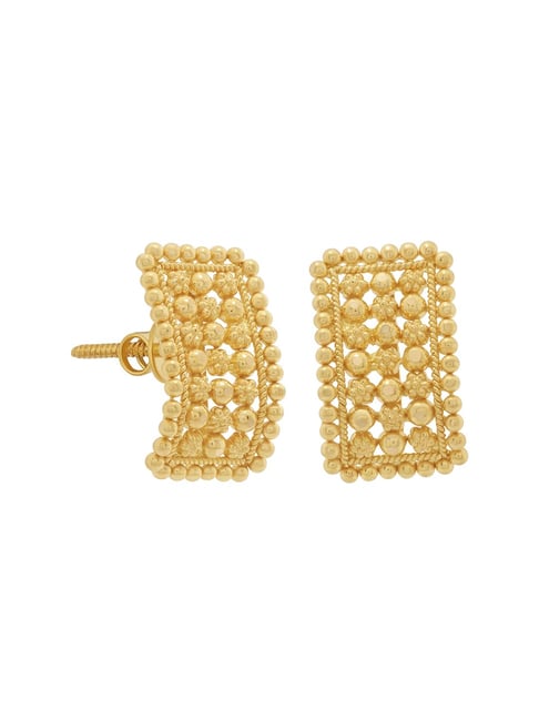 Gold Earrings - WHPS3277 | Waman Hari Pethe Sons