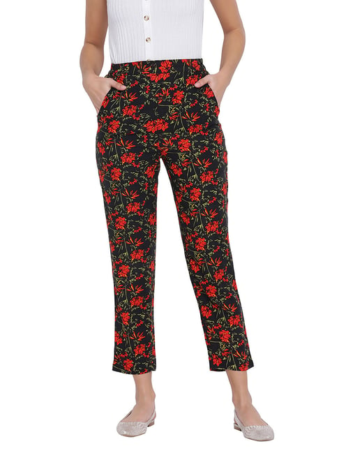 Oxolloxo Multicolor Floral Print Fire World Pants