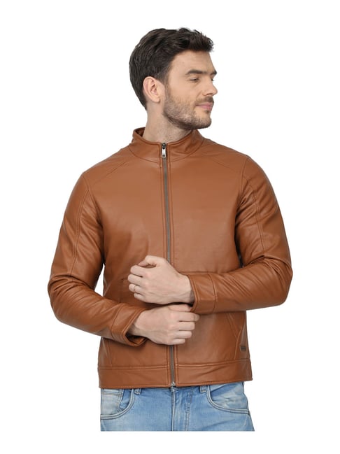 Original Driver - Le Monte Carlo Leather Retro Jacket (Cognac)