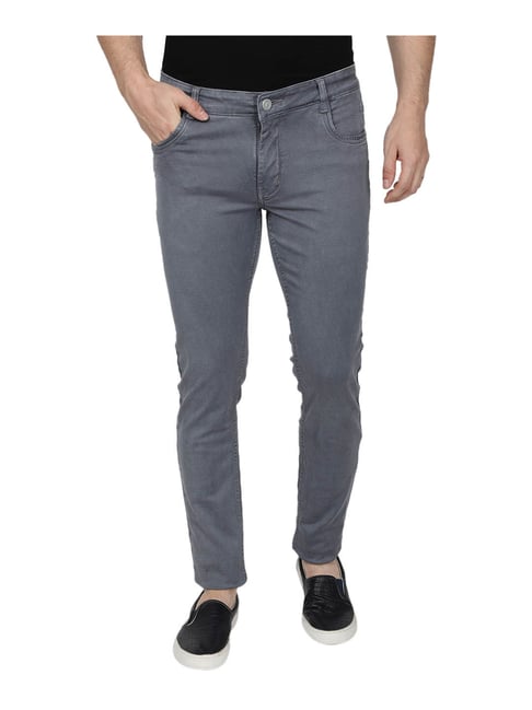 Buy Monte Carlo Grey Mid Rise Jeans for 