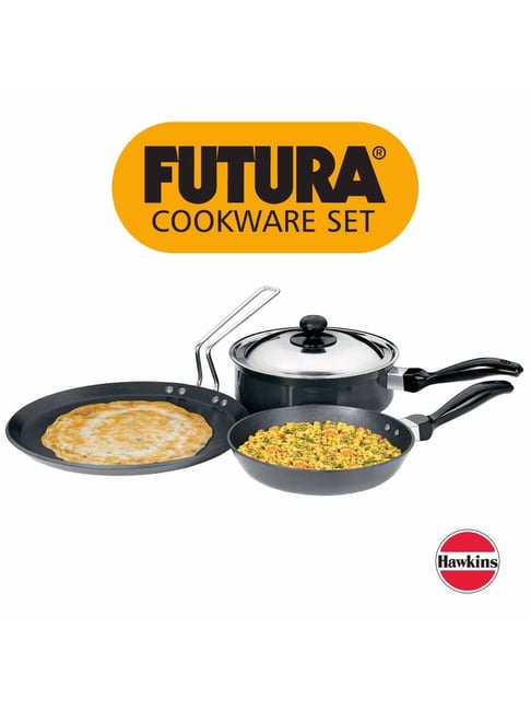 Buy Hawkins Futura Black Hard Anodised Flat Tava - Set of 1 at Best Price @  Tata CLiQ