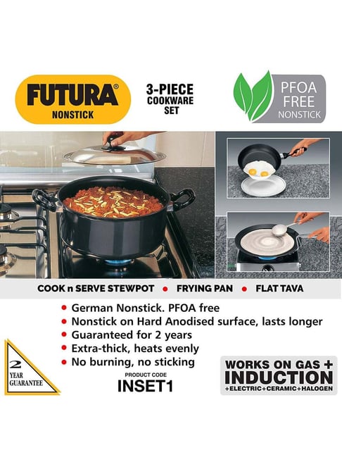 Buy Hawkins Futura Black Hard Anodised Flat Tava - Set of 1 at Best Price @  Tata CLiQ