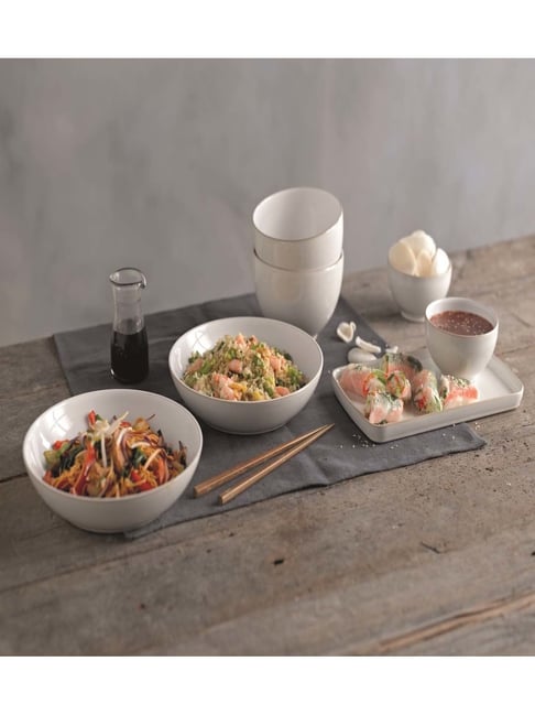 Buy Denby Natural Canvas White Stoneware Pasta Bowl (1050 ml