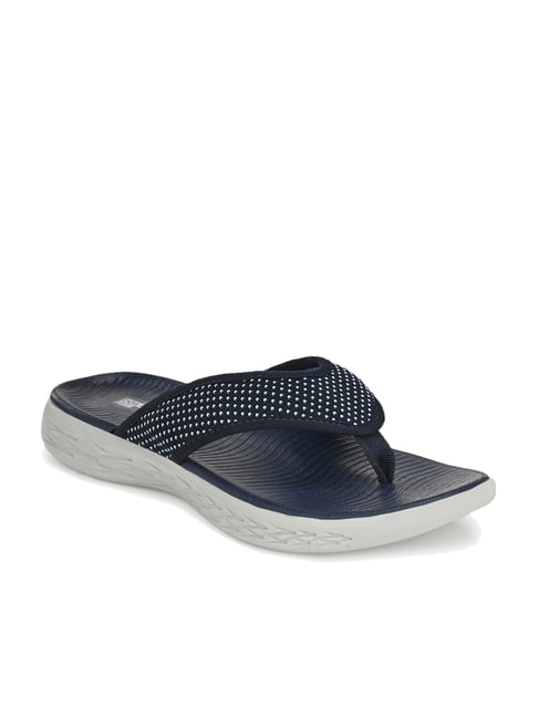 Franco Leone Men's Navy Blue Flip Flops