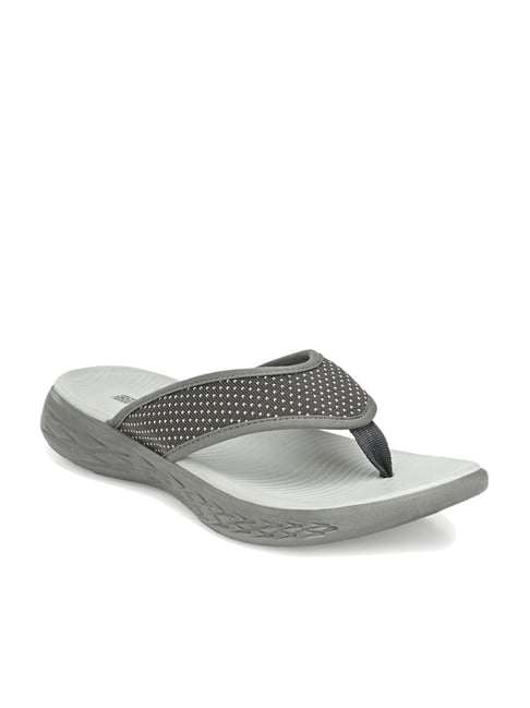 Franco Leone Men's Ash Grey Flip Flops