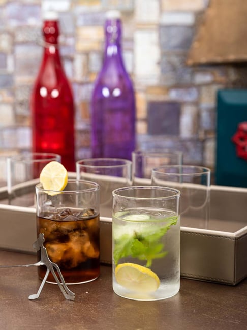 ROXX Transparent Glass Drinking Glasses (300 ml) - Set of 6-picture-37