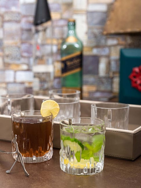 ROXX Volvic Transparent Glass Whisky Glasses (230 ml) - Set of 12-picture-18