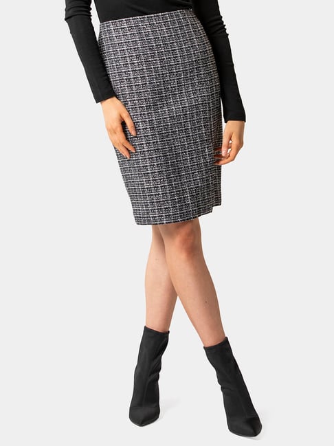 navy pencil skirt new look