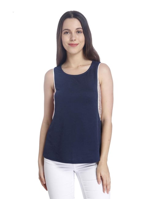 Women's Blue Tank Tops - Sleeveless Tops & Shirts - Express