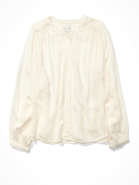 American Eagle Outfitters Cream Shirt Price in India