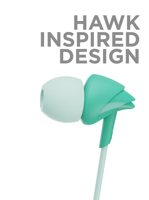 Buy boAt Bassheads 100 Wired Earphone with Mic (Mint Green) Online At
