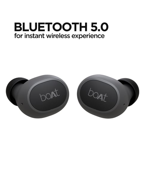 boAt Airdopes 173 T TWS Earbuds with BT 10H Playback with Case IPX4  (Active Black)