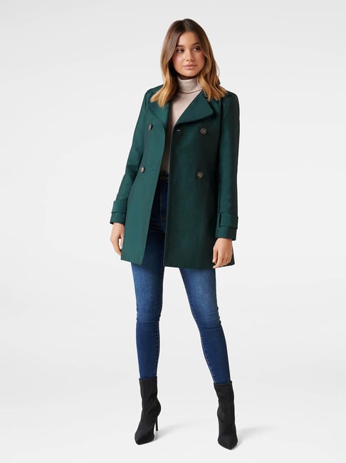 oasis teal coat