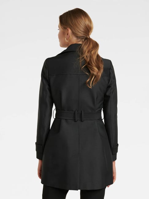 Buy Forever New Black Helana Mac Coat for Women Online Tata CLiQ