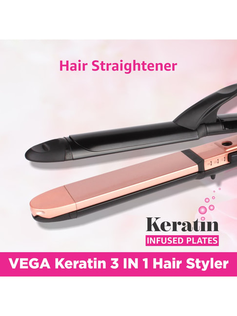 Buy Vega VHSCC-03 Keratin 3-in-1 Hair Styler (Rose Gold) Online At Best  Price @ Tata CLiQ