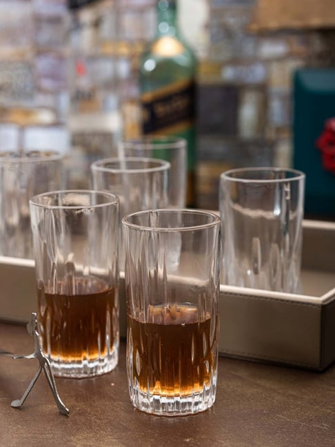 ROXX Volvic HB Transparent Drinking Glasses (260 ml) - Set of 6-picture-42