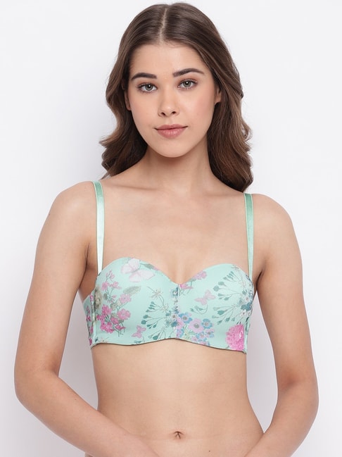Buy Enamor Mint Under Wired Padded Half Coverage Multiway Bra for Women  Online @ Tata CLiQ