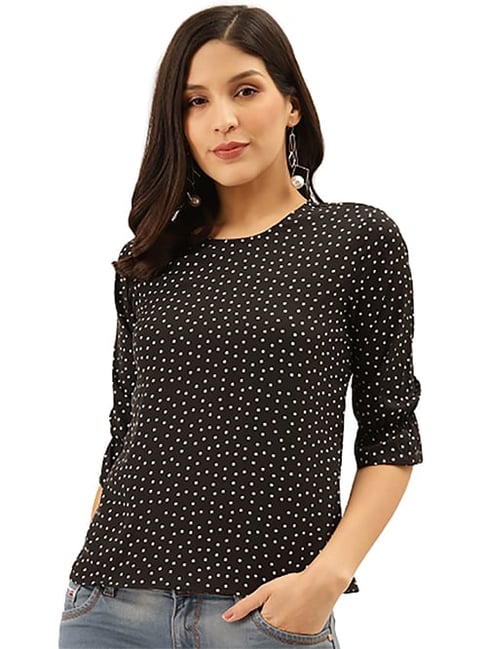 Style Quotient Black & White Printed Top