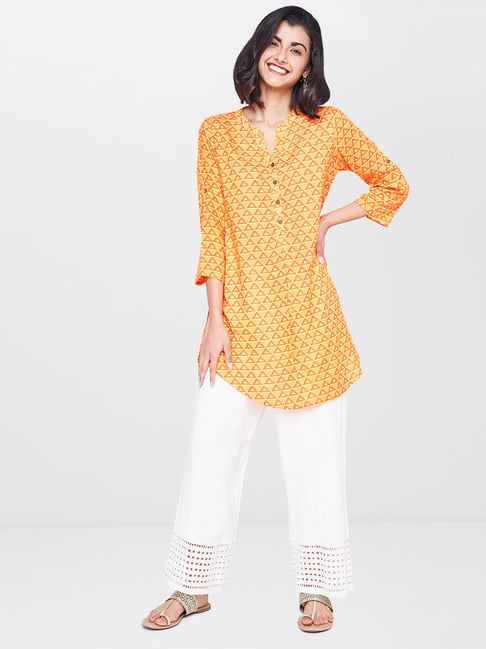global desi orange tunic