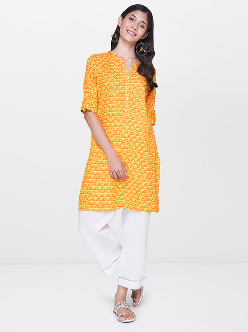 global desi orange tunic
