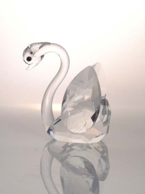 Real Effect London Mozart Crystal White Duck Figurine - Set of 1
