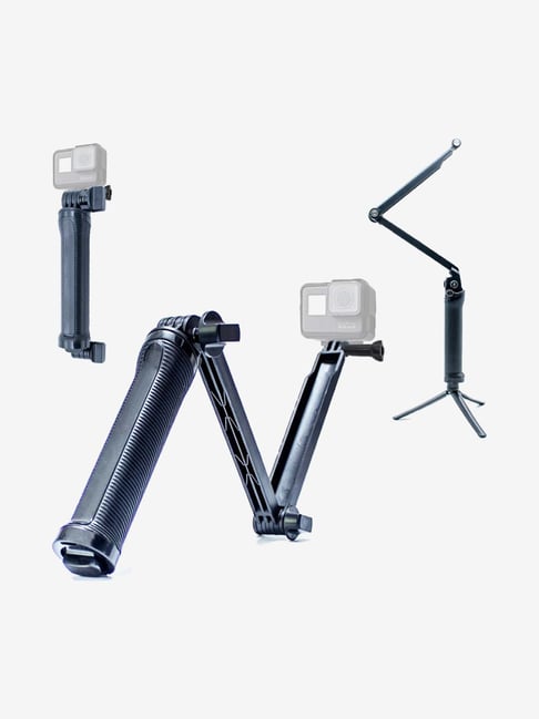 VAV 3 Way Monopod Grip Arm Tripod for Gopro Cameras Black