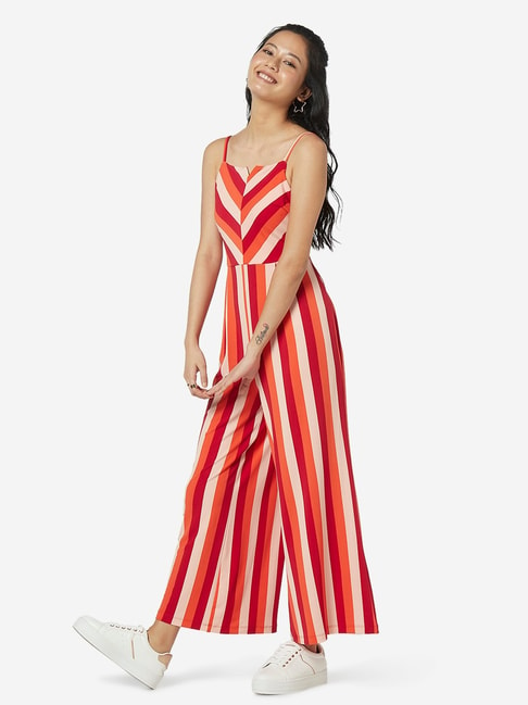 Buy Nuon by Westside Red Striped Jumpsuit for Women Online  Tata CLiQ
