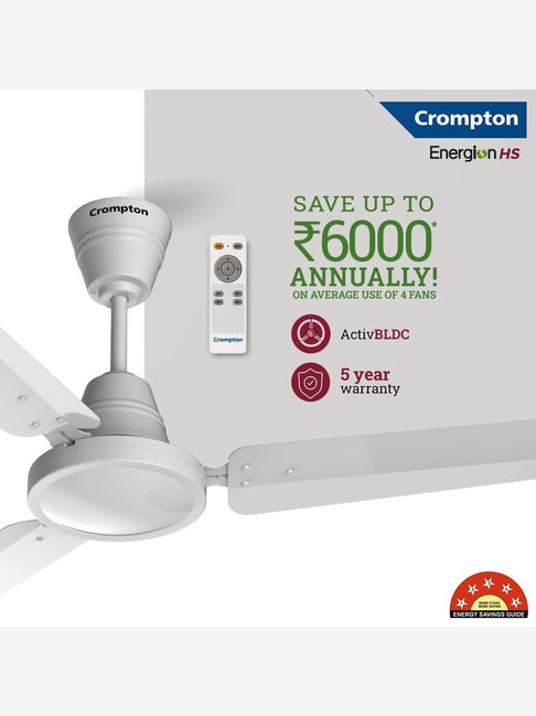 Buy Crompton Energion High Speed 1200 mm 3 Blades Ceiling Fan with