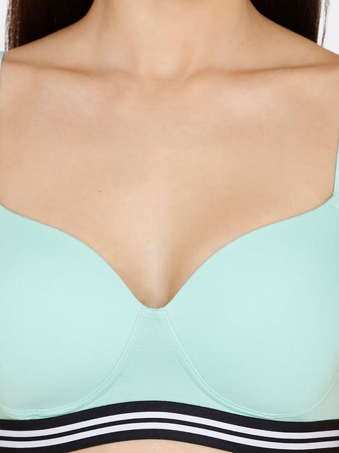 Buy Zivame Green Non Wired Padded T-Shirt Bra for Women Online @ Tata CLiQ