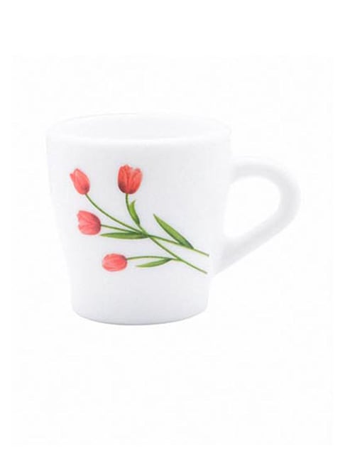 Buy LaOpala White Opalware Coffee Mugs (120 ml) Set of 12 Online at