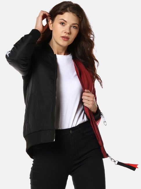 Buy Black Jackets & Coats for Women by Campus Sutra Online