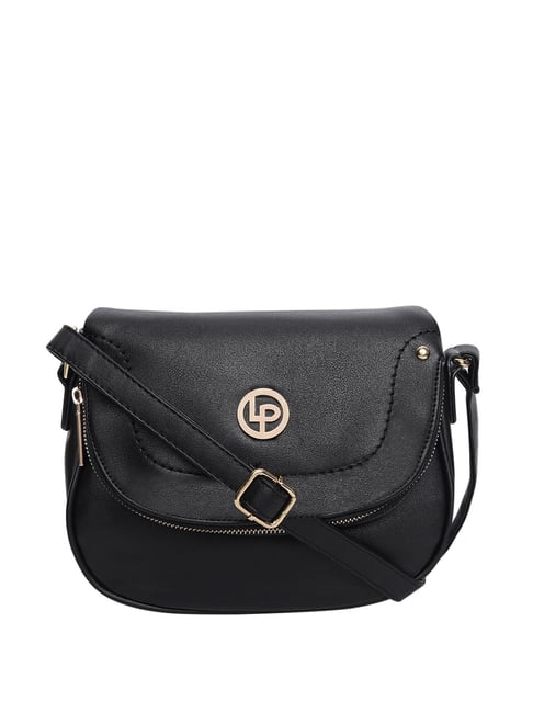 Lino Perros Women's Sling Bag (Black), Black: Handbags