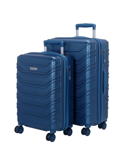 Buy Romeing Monopoli Moon Blue Polycarbonate Hard Cabin Trolley