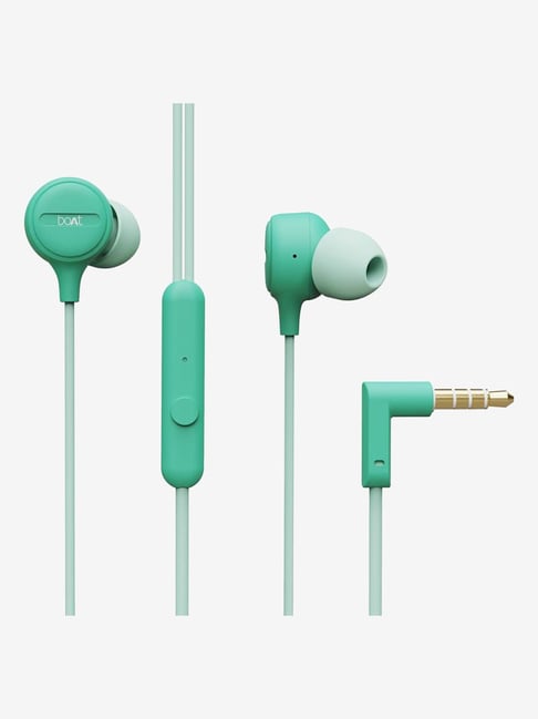 boAt BassHeads 103 T Wired Earphone with Mic (Mint Green)