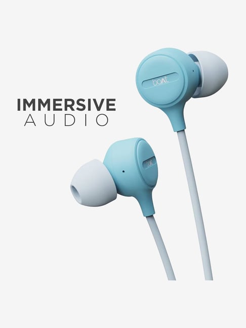 Buy boAt BassHeads 103 Wired Headphone with Mic (Mint Blue) Online At