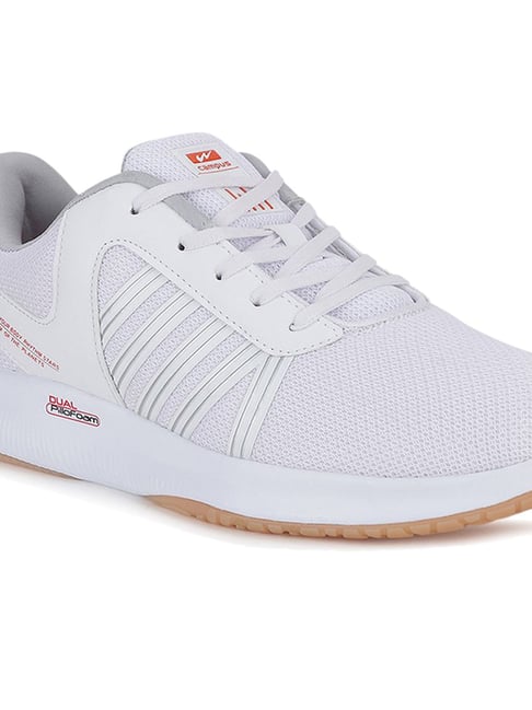 Buy Campus Men's Roc Pro Pastel White Running Shoes for Men at