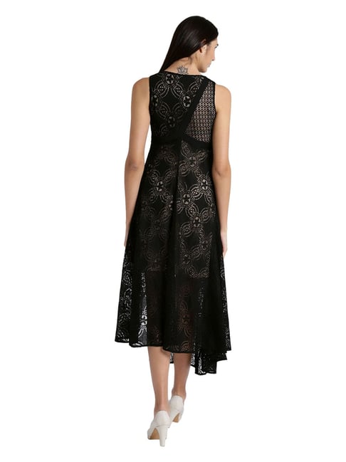 Buy MADAME Black Lace Dress for Women Online @ Tata CLiQ