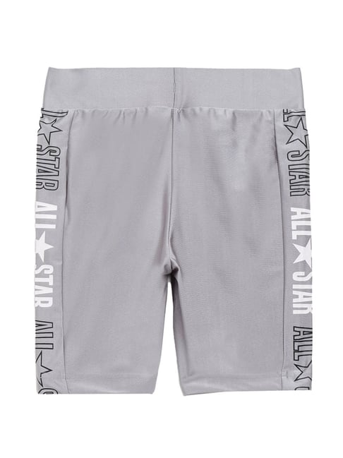 Converse Kids Grey Graphic Biker Shorts