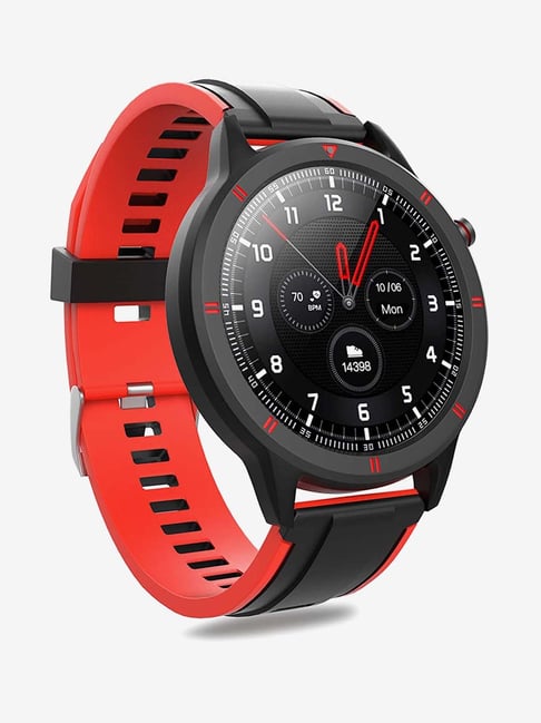 AQFiT W15 Fitness Smartwatch (Red and Black)