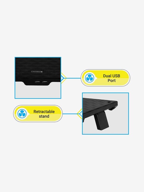 Buy Zebronics ZebNC3300 USB Powered Laptop Cooling Pad (Black) Online