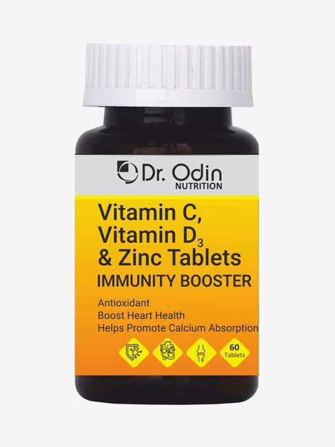 Dr. Odin Vitamin C, Vitamin D3 and Zinc Tablets Immunity Booster - 60 Tablets