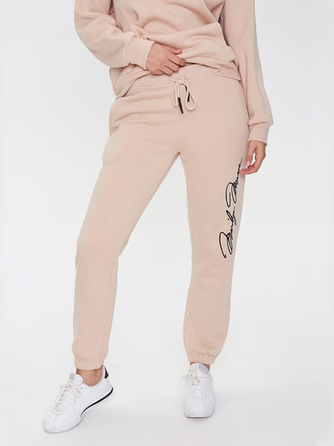 graphic black joggers