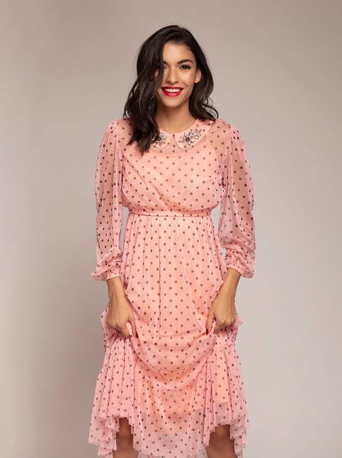 Rosa Polka Dots Gown | Polka dot evening dresses, Princess evening dress,  Gowns